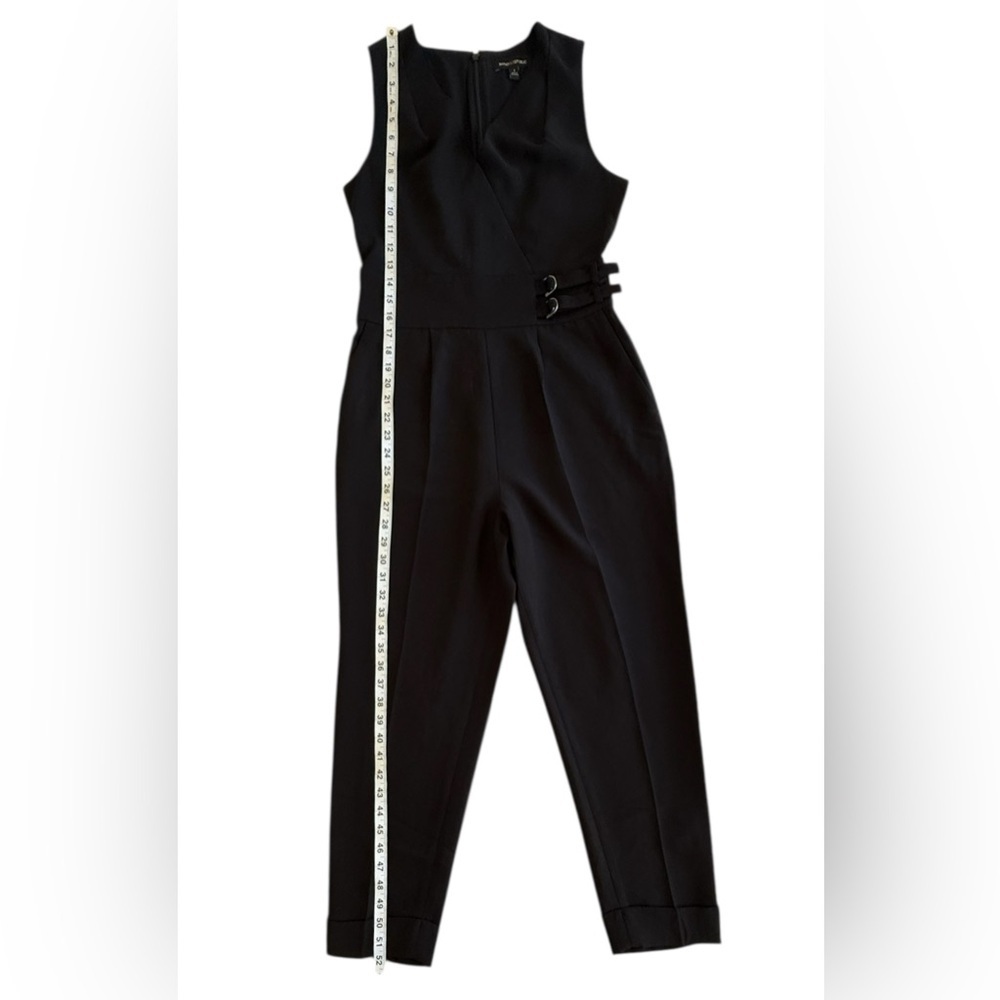 Banana Republic Black Sleeveless Jumpsuit Size 2 – Belted Waist, Tapered Leg - Picture 8 of 8